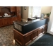 Granite Oak  Reception Desk Suite + 9' Credenza